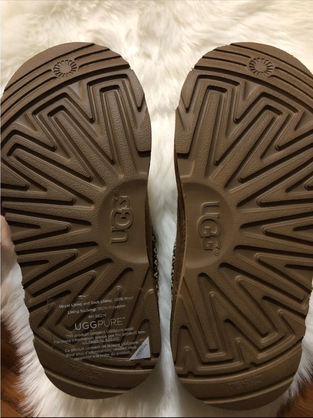 UGG Tasman Chestnut Suede Slippers Kids Size 13 NWOT Never Worn